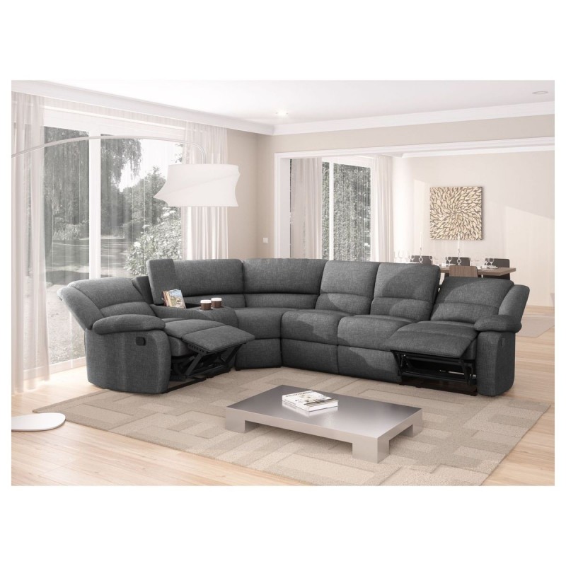 Canapé d'angle 9121L Gris Foncé Gauche  9121LSTGRF