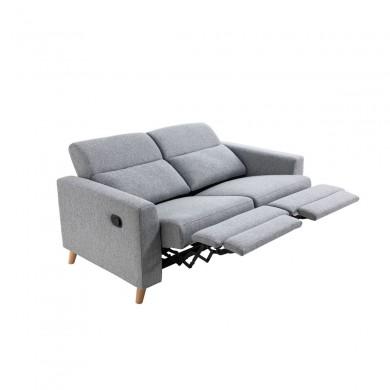 Canapé de relaxation Ali Gris 162cm  BERKAMTGR2SXL