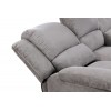 Canapé de relaxation 3 places Koop Gris en microfibre  9121EGRISMF3