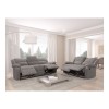 Canapé de relaxation 3 places Koop Gris en microfibre  9121EGRISMF3