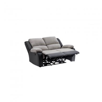 Canapé de relaxation Koop Gris Noir 143cm  9121EEPUNOMFGR2