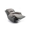 Fauteuil de relaxation Koop Gris manuel en microfibre  9121EGRISMFPU1