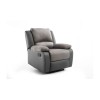 Fauteuil de relaxation Koop Gris manuel en microfibre  9121EGRISMFPU1