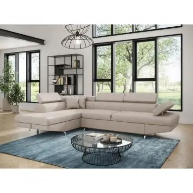 Canapé d'angle Rio Beige Gauche  RIOINBEIG