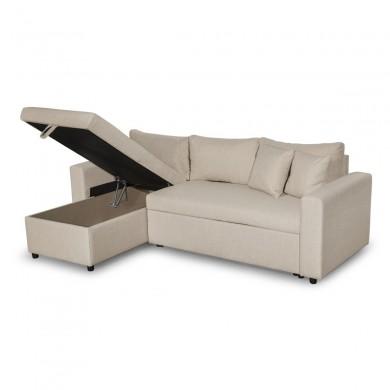 Canapé d'angle réversible Maria Beige 259cm  L200TBEI