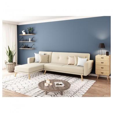 Canapé d'angle réversible Kapito Beige  KAPITOTBEIBOC