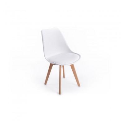 Lot de 2 Chaises A8026 Blanc  A8026BLH