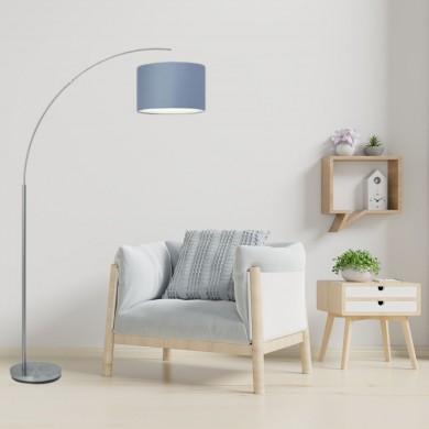 Lampadaire 1 lumière CLARIE 1x60W E27 ACIER GRIS BRILLIANT 13258/22