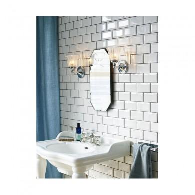 Applique Murale Austen H 22cm 1x40W Argent ELSTEAD LIGHTING bathausten1