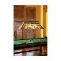 Suspension Tiffany Inglenook 3x100W Bronze