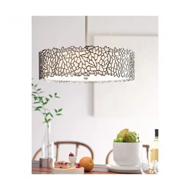 Suspension Silver Coral 3x100W Etain ELSTEAD LIGHTING KL SILVER CORAL P A