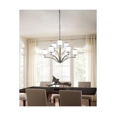 Lustre Prospect Park 9x60W Nickel Satiné Chrome ELSTEAD LIGHTING FE PROSPECT PARK9