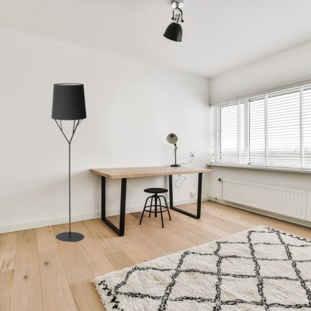 Faro Barcelona TREE Stehleuchte Schwarz – 1x E27, 60 W, Moderne Designlampe | Für Wohnzimmer, Büro, Lounge