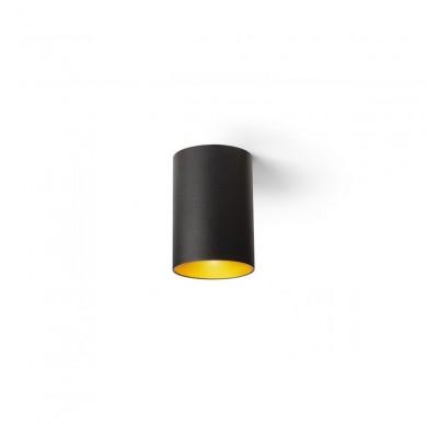 Plafonnier Connor 1x10W GU10 Noir Or RENDL R13501