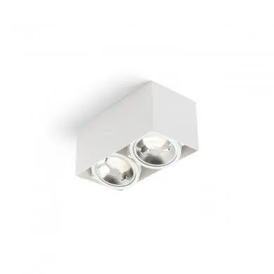 Plafonnier James 2x15W LED Blanc RENDL R13362