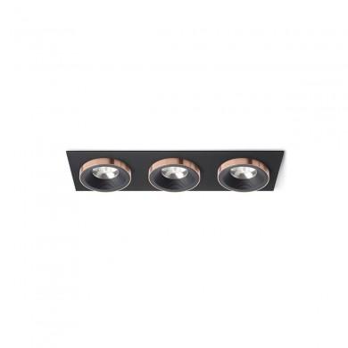 Encastrable Sharm 3x10W LED Noir Cuivre R13264 RENDL R13264