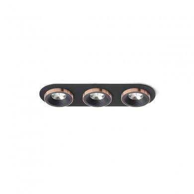 Encastrable Sharm 3x10W LED Noir Cuivre R13249 RENDL R13249