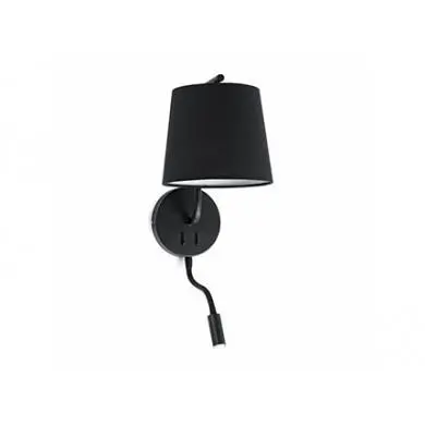Applique Liseuse Berni Noir 1XE27 20W LED 3W - FARO FAR_29330  Applique Liseuse Berni Noir 1XE27 20W LED 3W - FARO FARO