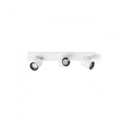 Plafonnier Kenny 3x35W GU10 Blanc Noir RENDL R12918