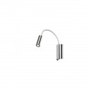 Applique Murale Show 1x3W LED Blanc Chromé