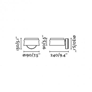 Applique Murale Loop LED 6W 2700K 500lm IP20 130mm FARO 29565