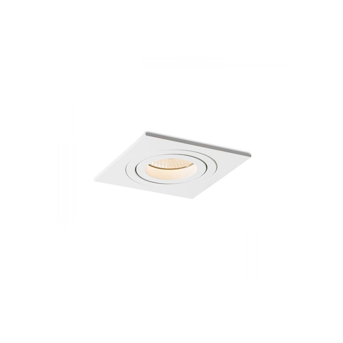 Lampe de plafond en aluminium GU10 blanc mat COUBERT
