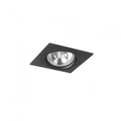 Encastrable Pasadena 1x50W G53 Noir RENDL R12702