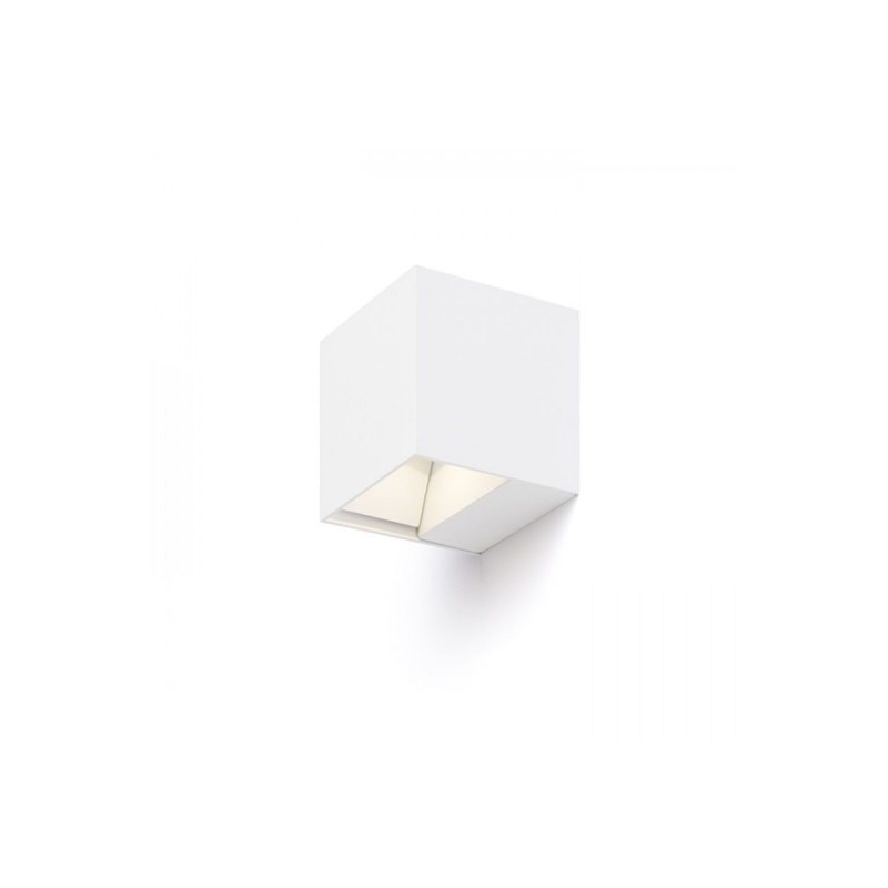 Applique Extérieur Carre 2x3W LED Blanc RENDL R12556