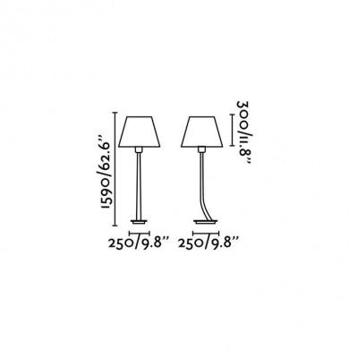 Lampadaire Rem Vieilli 1xE27 Max 15W LED IP20 FARO 29687