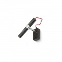 Applique Murale Viper 1x3W LED Noir Chromé