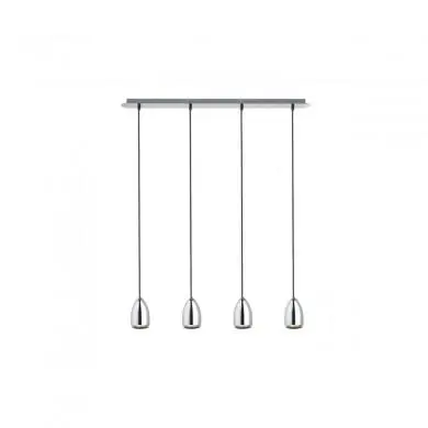 Suspension Babades 4x35W GU10 Chromé RENDL R12083