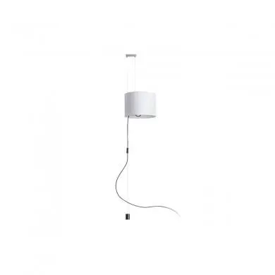 Suspension Broadway 1x42W E27 Blanc Chromé D36 RENDL R11989