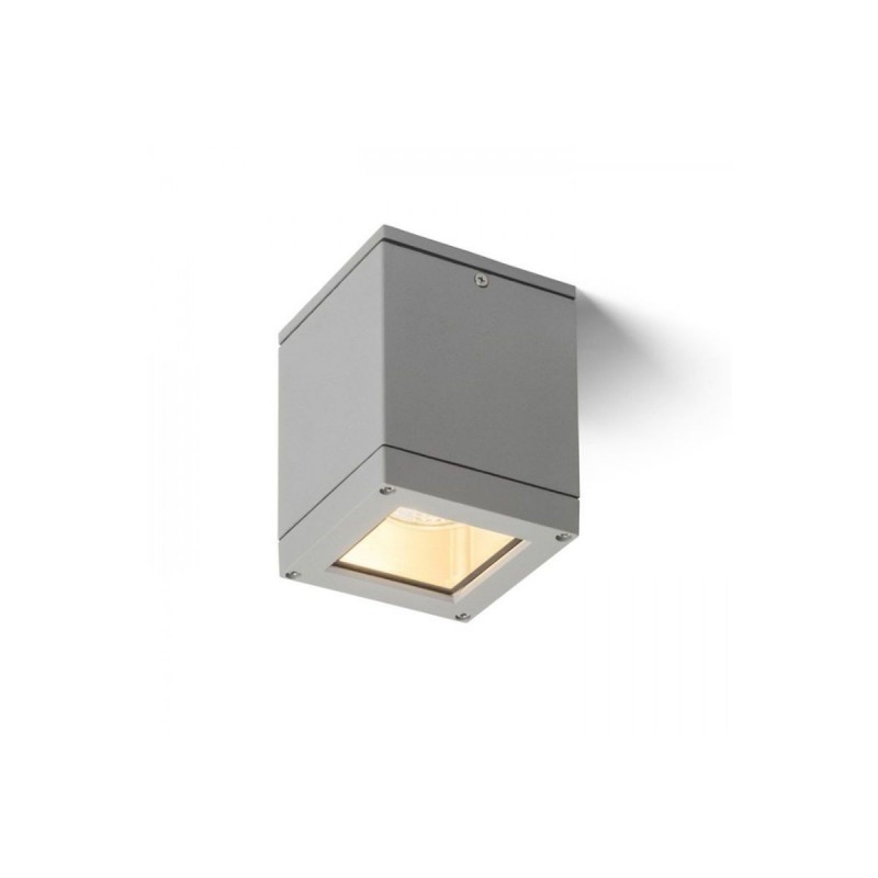 Plafonnier Extérieur Quadra 1x75W E27 Argenté RENDL R10386