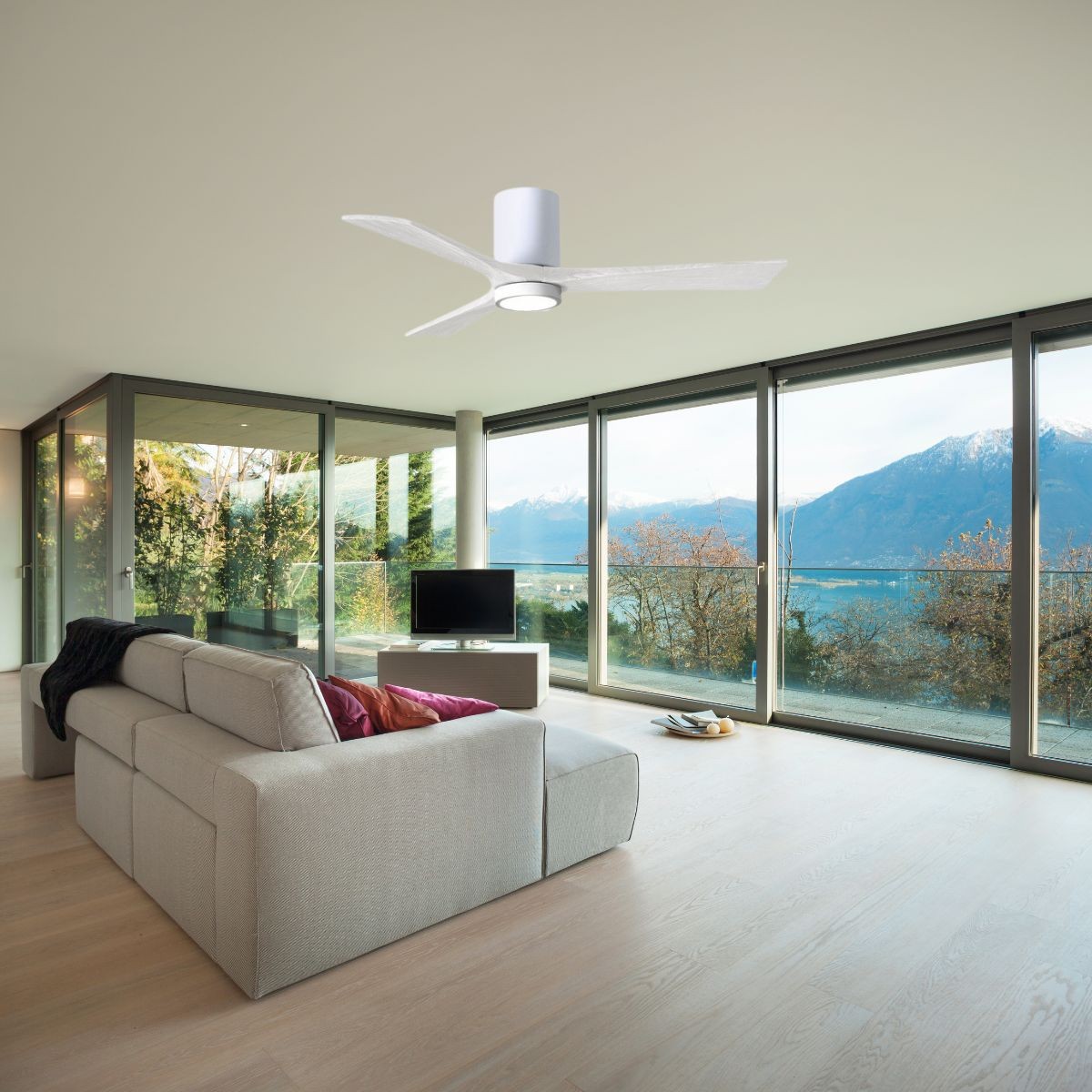 Ventilateur Plafond Ateroll 76cm Avec LED - Télécommande 6 Vitesses