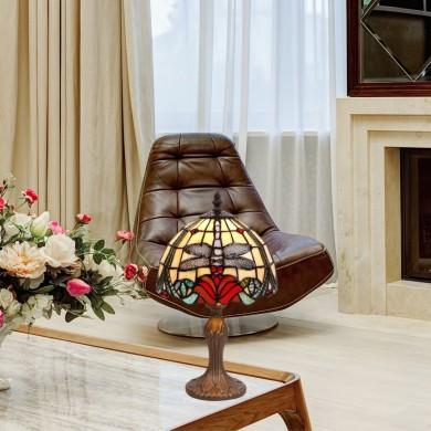 Lampe Style Tiffany Compact 1x40W E14 Crème MYTIFFANY 420200