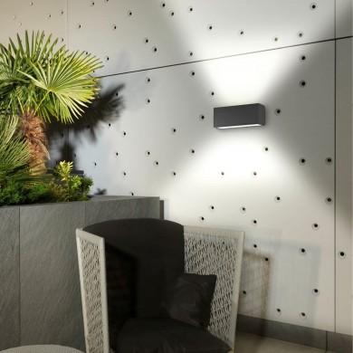 Applique murale Afrodita Double 43,3W Gris Semi-sablé 05-9878-Z5-CL LEDS C4 05-9878-Z5-CL