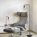 Lampadaire Diallo Noir Mat 1x42W E27