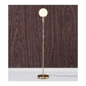 Lampadaire Boule Minna 1x40W E14 Laiton Blanc