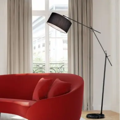 Lampadaire Arqué Ponte Noir mat 1x60W E27 TRI_401600132 401600132 Lampadaire Arqué Ponte Noir mat 1x60W E27 TRIO LIGHTING 401600132