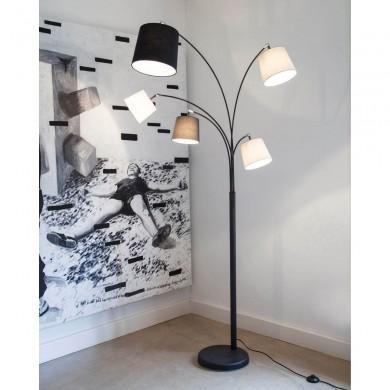 Lampadaire Foggy 5x25W E14 Noir Fumé BY_4100440-4007 4100440-4007 Lampadaire Foggy 5x25W E14 Noir Fumé By Rydéns 4100440-4007