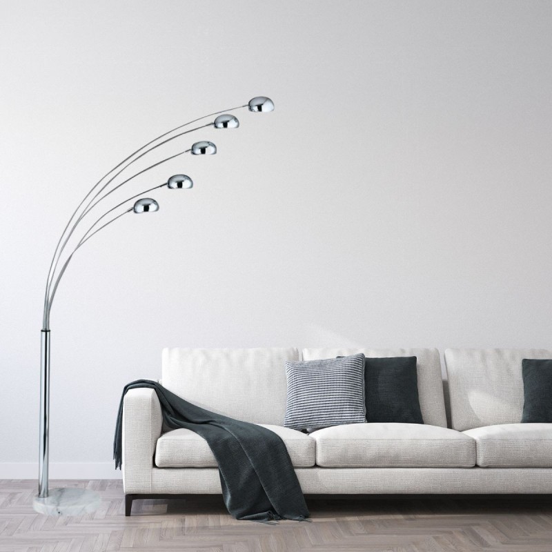 Lampadaire Arc Bubbles 5x40W E14 Chrome SC_EU3085-5CC EU3085-5CC Lampadaire Arc Bubbles 5x40W E14 Chrome SEARCHLIGHT EU3085-5CC