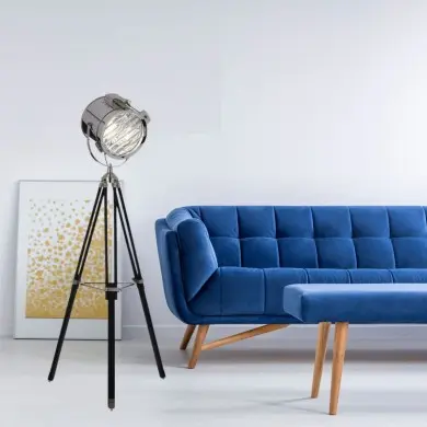 Lampadaire Cinéma Trepied Style Industriel KRAKEN 1x60W IDL_105659 105659 Lampadaire Cinéma Trepied Style Industriel KRAKEN 1x60W IDEAL LUX 105659