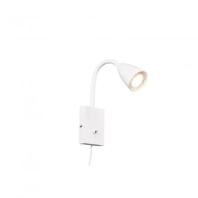 Applique liseuse Wanda 1x10W GU10 Blanc Mat TRIO LIGHTING 202670131