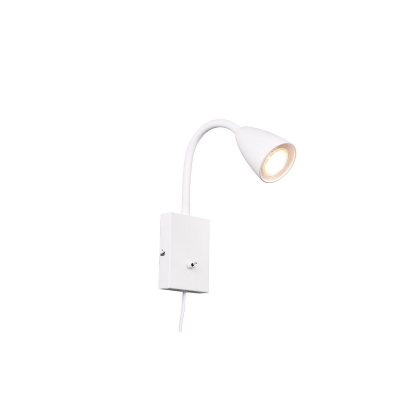 Applique liseuse Wanda 1x10W GU10 Blanc Mat TRIO LIGHTING 202670131