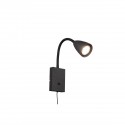 Applique liseuse Wanda 1x10W GU10 Noir Mat