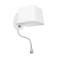 Applique Liseuse blanche 60W SWEET
