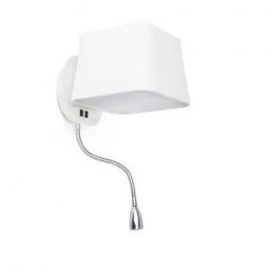 Applique Liseuse blanche 60W SWEET FARO 29950