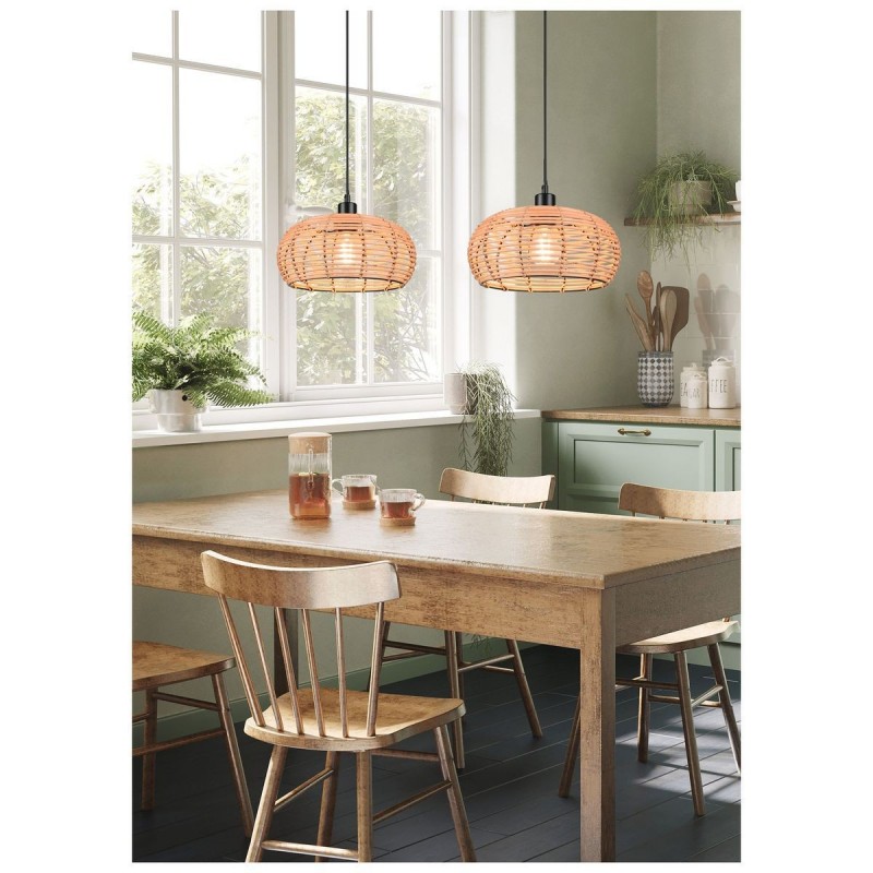 Suspension Inga 1x40W E27 Finition Naturelle TRIO LIGHTING 312200136