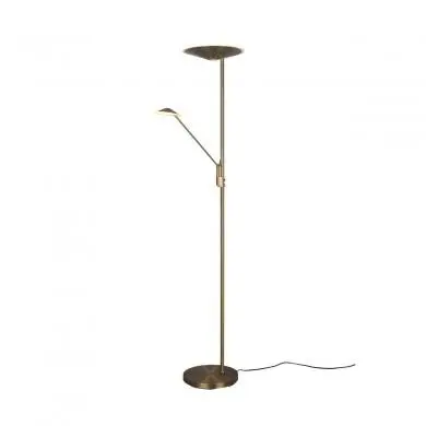 Lampadaire Liseuse Brantford 1x30W 1x6W SMD LED Laiton Fumé TRI_425610204 425610204 Lampadaire Liseuse Brantford 1x30W 1x6W SMD LED Laiton Fumé TRIO LIGHTING 425610204