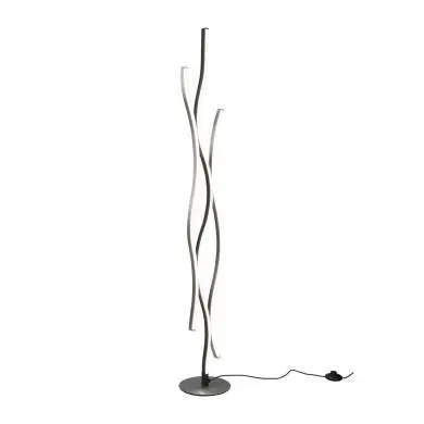 Lampadaire Blaze 1x28W SMD LED Aluminium Balayé TRI_441210305 441210305 Lampadaire Blaze 1x28W SMD LED Aluminium Balayé TRIO LIGHTING 441210305
